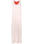 P.a.r.o.s.h. - Contrast Long Dress - Women - Polyester - M, Women's, Pink/purple, Polyester
