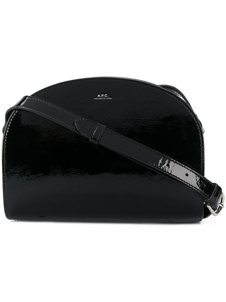 A.p.c. Demilune Crossbody Bag - Black