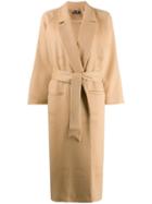 Elisabetta Franchi Logo Pattern Trench Coat - Neutrals
