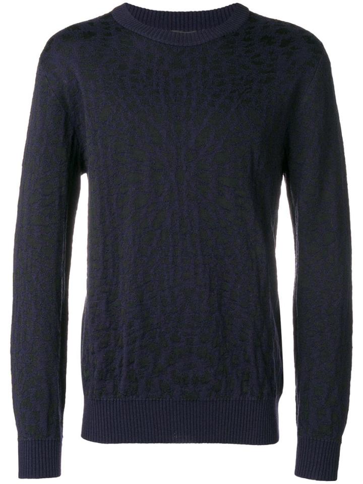 Just Cavalli Abstract Knit Sweater - Blue