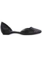 Giorgio Armani Pre-owned Embellished Ballerina Flats - Black