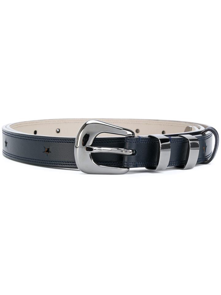 Nina Ricci Western Buckled Belt - Blue