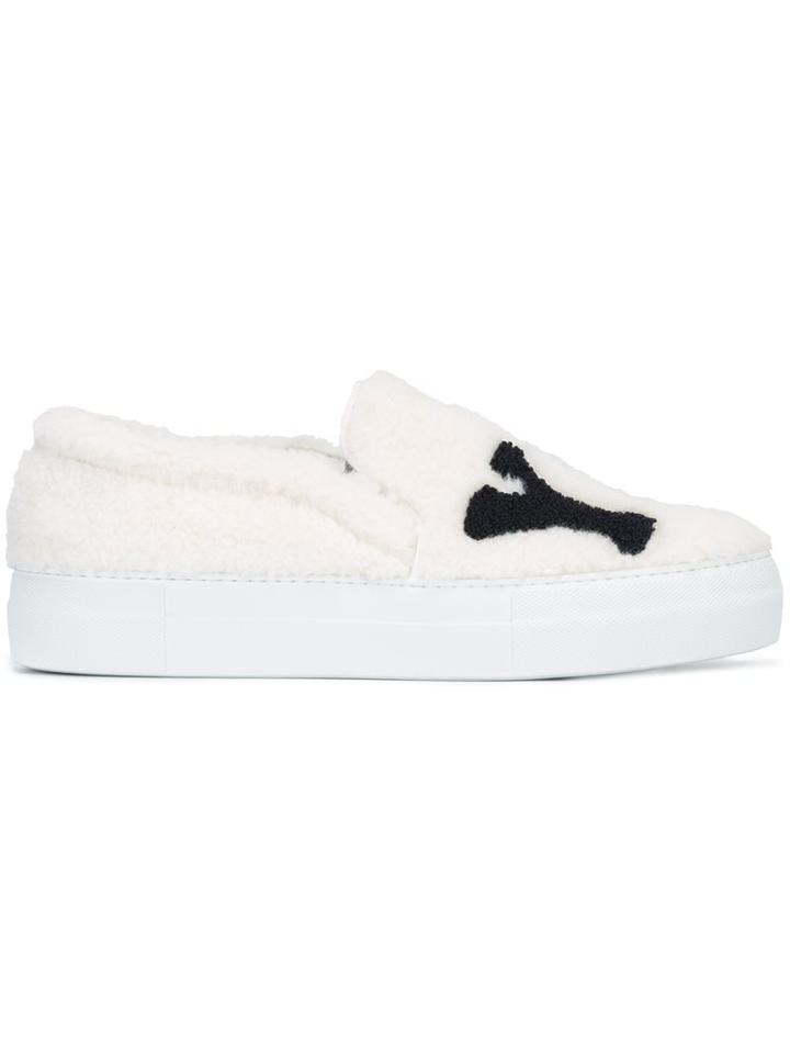 Joshua Sanders You! Patch Slip-on Sneakers