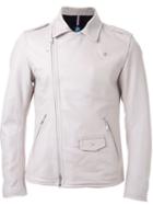 Guild Prime Asymmetric Zip Up Biker Jacket, Men's, Size: Small, Nude/neutrals, Lamb Skin