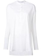 Rosetta Getty Tunic Shirt, Women's, Size: Large, White, Cotton/nylon/spandex/elastane