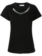Alyx Jewel Embellished T-shirt, Women's, Size: Small, Black, Cotton