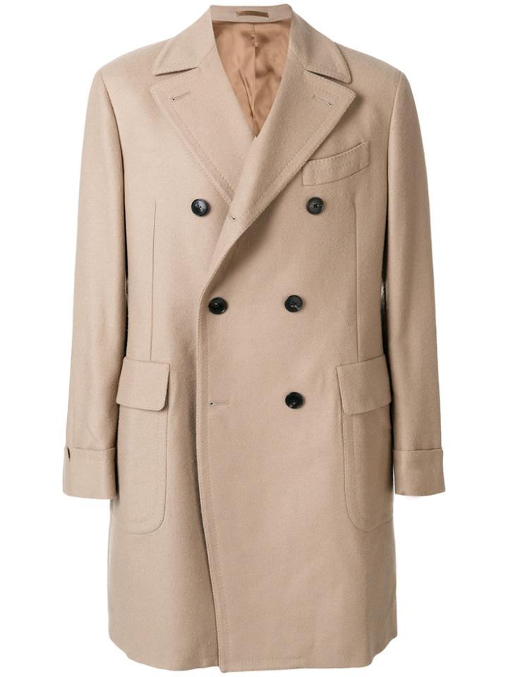 Gabriele Pasini Double Breasted Coat - Nude & Neutrals