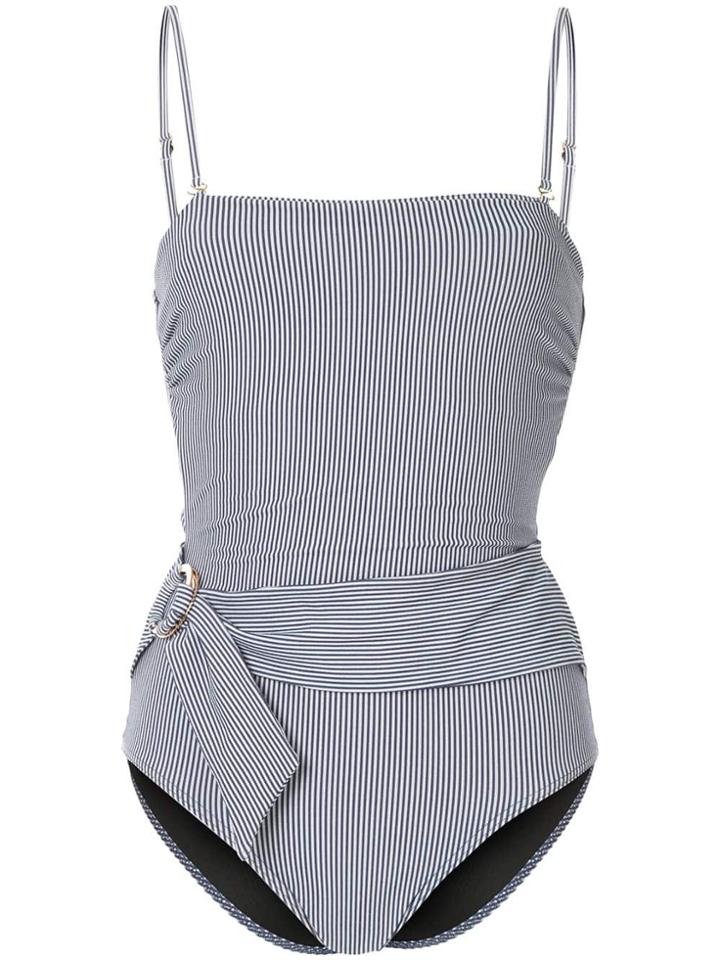 Suboo Shoreline Belted Swimsuit - White