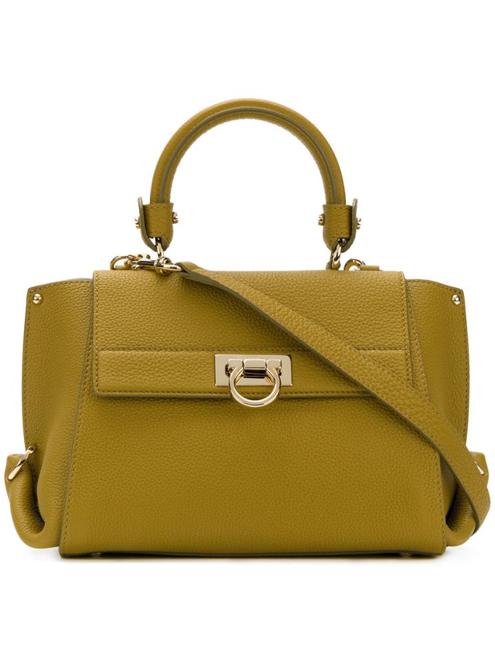 Salvatore Ferragamo Small Sofia Tote - Yellow & Orange
