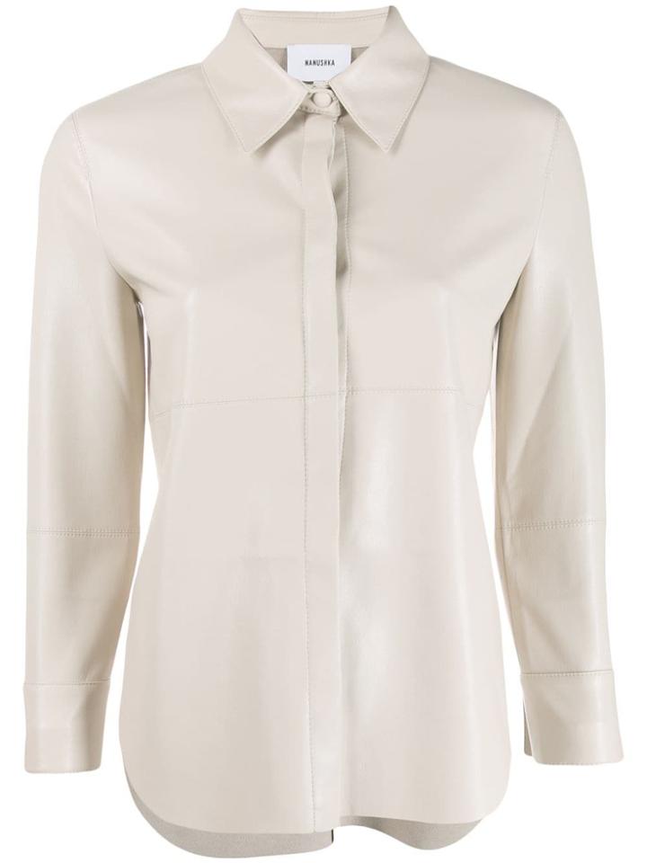Nanushka Naum Long-sleeved Shirt - Neutrals