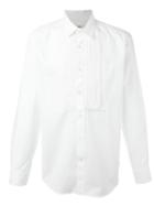 Ports 1961 Pleated Bib Shirt, Men's, Size: 42, White, Cotton