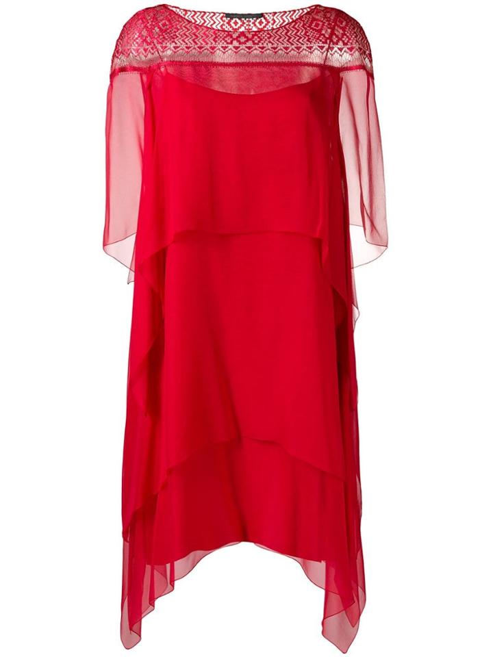 Alberta Ferretti Tiered Dress