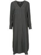 Smythe Long Side-slit Top - Grey