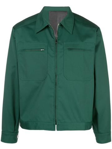Gr10k Cropped Lightweight Jacket - Green