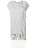 Twin-set Lace Trim Dress - Grey