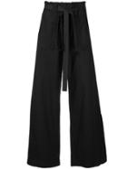 Matin Wide Leg Trousers - Black