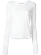 T By Alexander Wang Longsleeved T-shirt, Women's, Size: Xs, White, Rayon