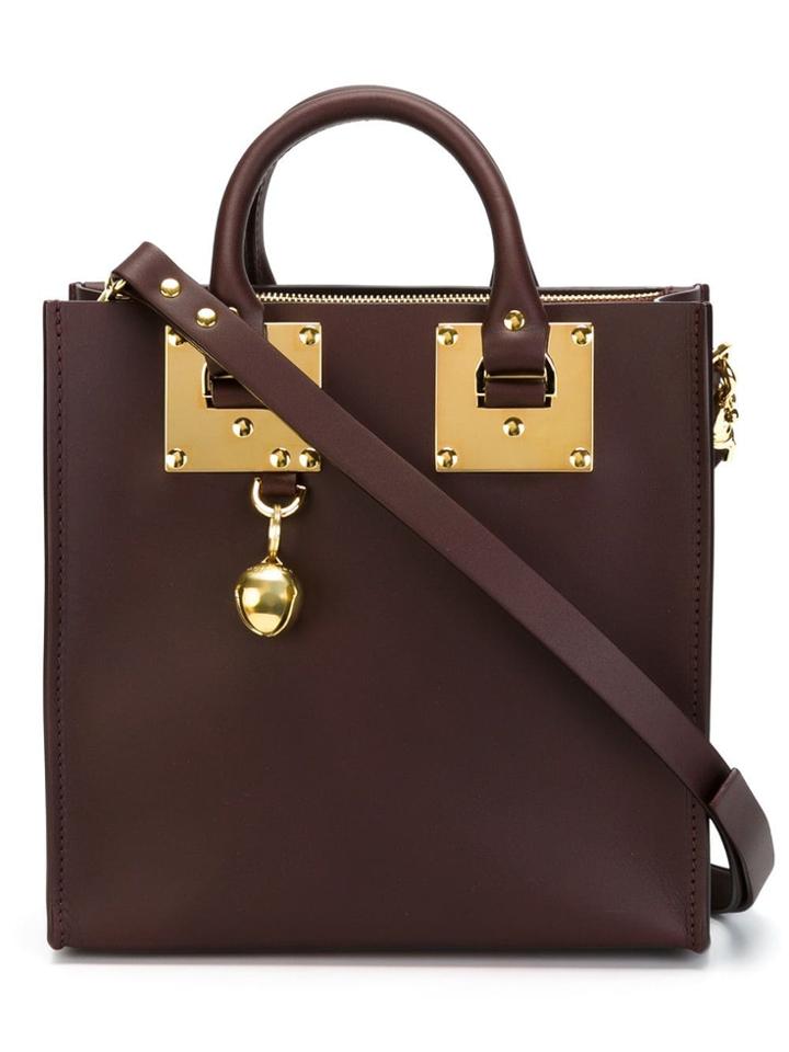 Sophie Hulme Small Box Tote - Red