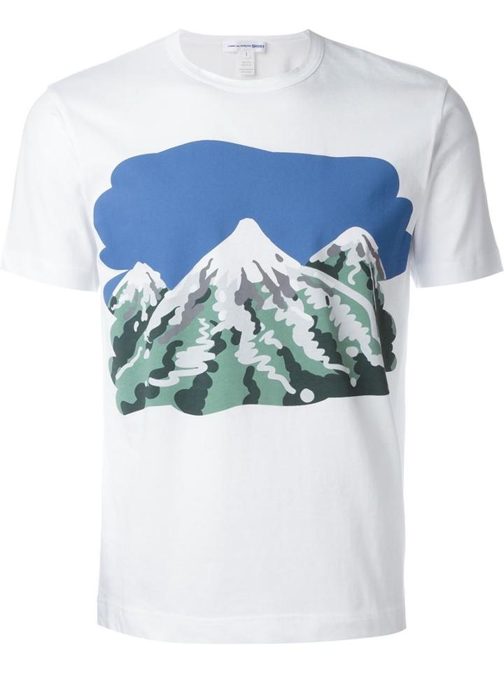 Comme Des Garçons Shirt Mountain Print T-shirt