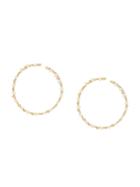 Rosantica Embellished Hoop Earrings - Metallic