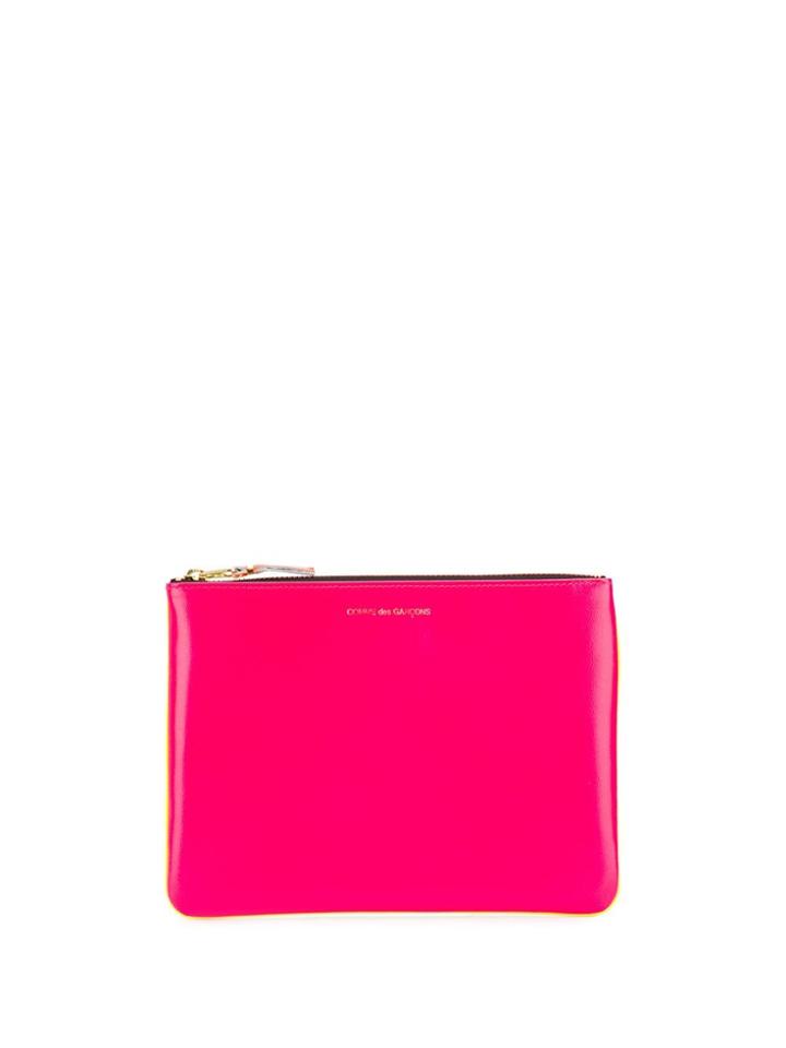Comme Des Garçons Wallet Sa5100 Colour-block Wallet - Pink