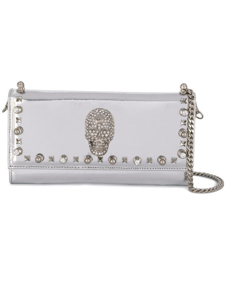 Philipp Plein Studs Clutch Bag - Grey