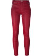 Rta Leather Skinny Trousers