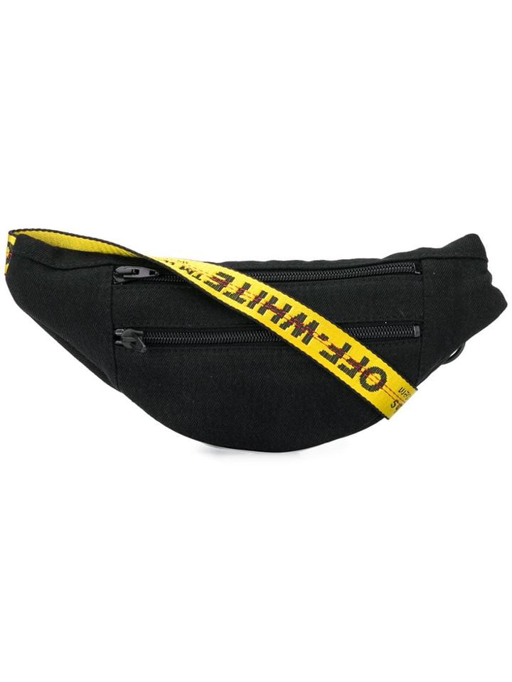Off-white Denim Belt Bag - Black