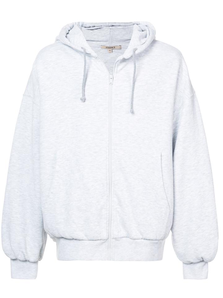 Yeezy Reversible Zip Up Hoodie - Grey