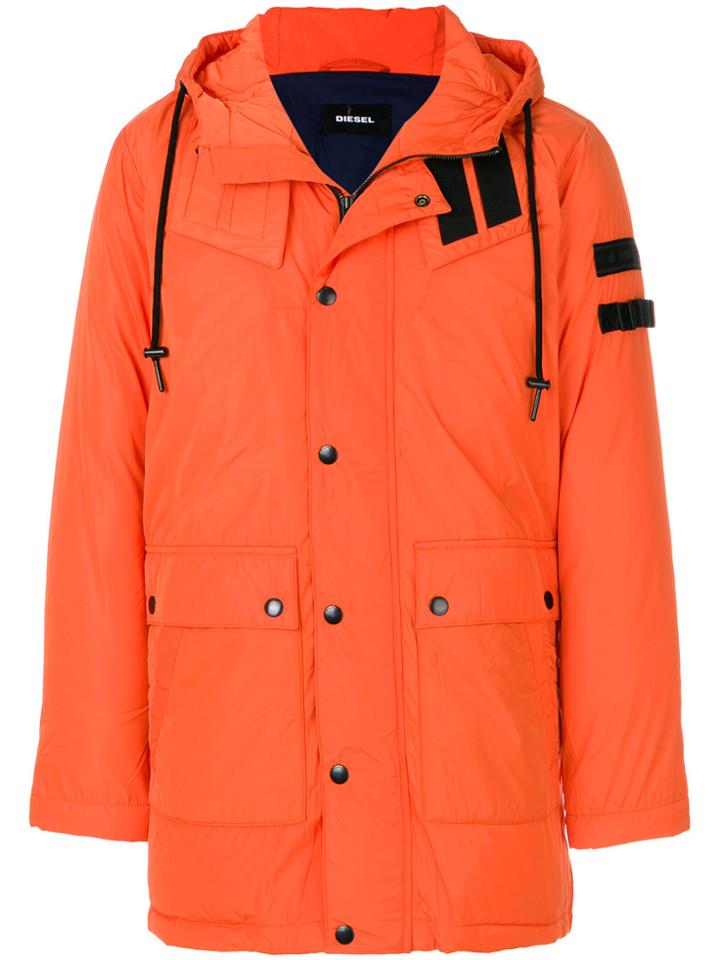 Diesel Hooded Jacket - Yellow & Orange