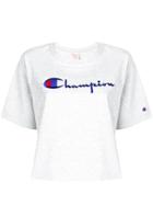 Champion Logo Embroidered T-shirt - Grey