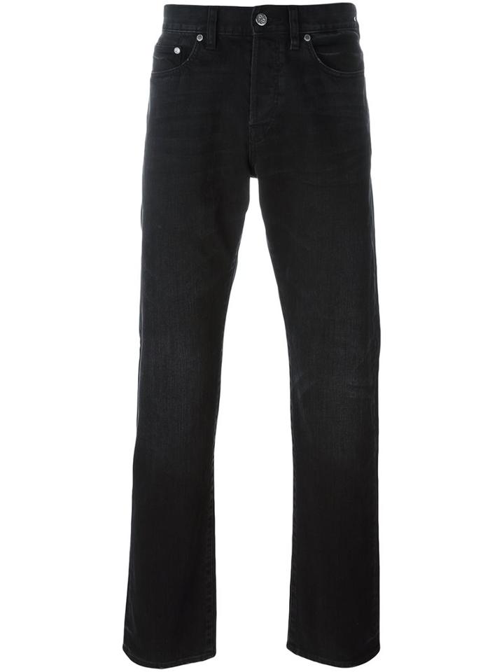 Ps By Paul Smith Mid-wash Standard Fit Jeans, Men's, Size: 34, Black, Cotton/polyurethane