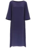 Alcaçuz Fornalha Silk Dress - Purple