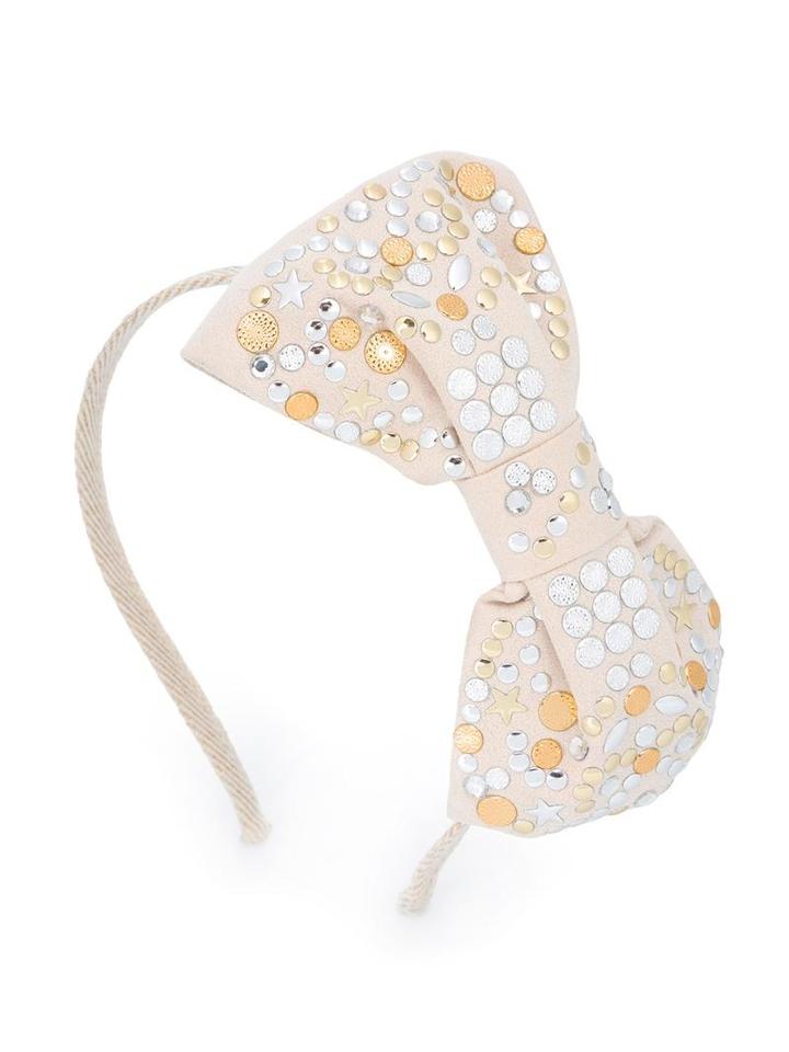 Bow Hairband, Girl's, Nude/neutrals, Simonetta