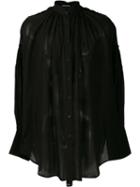 Ann Demeulemeester Sheer Button-up Shirt - Black