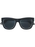 Givenchy Eyewear Logo Arm Square Frame Sunglasses - Black