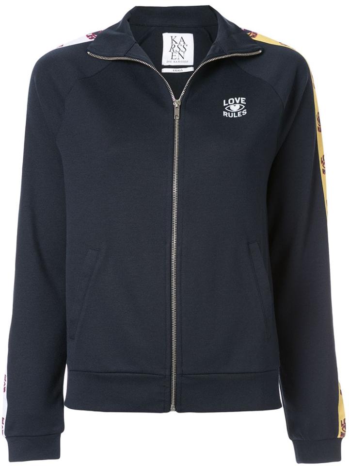 Zoe Karssen Love Rules Zipped-up Jacket - Blue