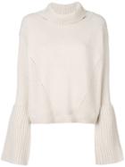 Dorothee Schumacher Oversized Roll Neck Sweater - Nude & Neutrals