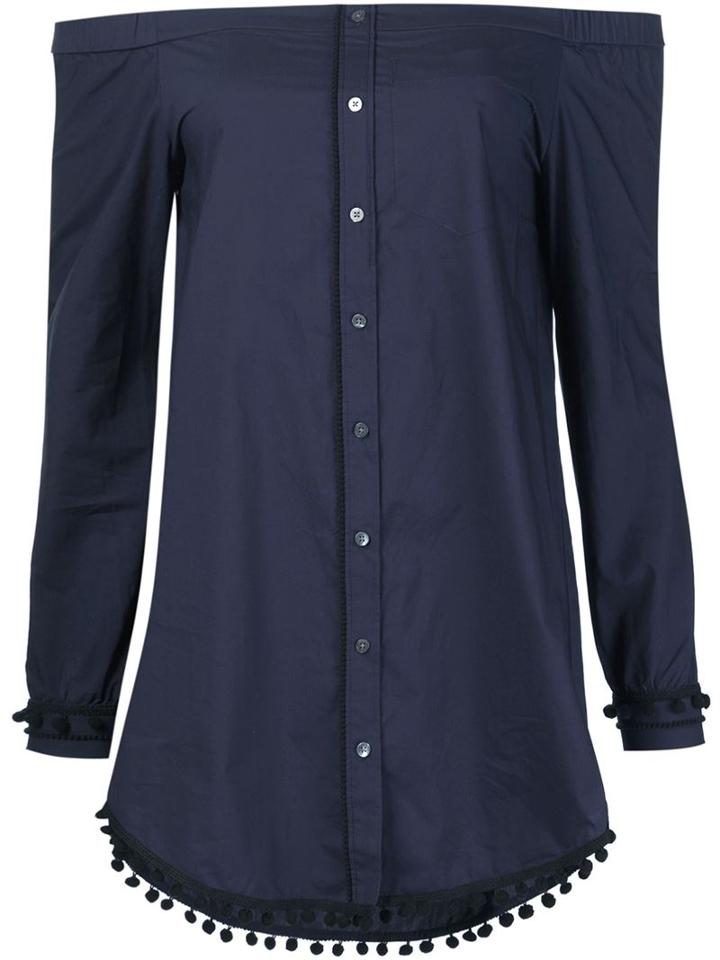 Derek Lam 10 Crosby Off-shoulder Shirt