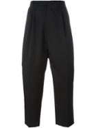 Juun.j Cropped Trousers, Men's, Size: 50, Black, Polyester/wool