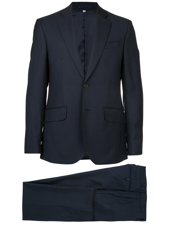 Hardy Amies Plain Formal Suit - Blue