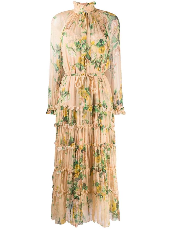 Zimmermann Neck Tie Dress - Neutrals