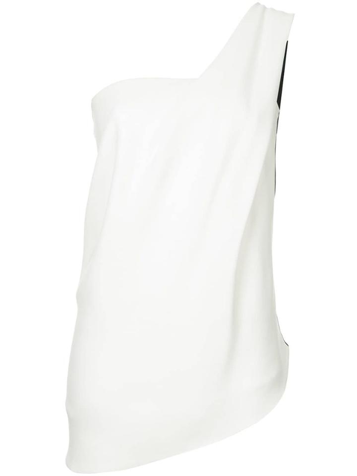 Bianca Spender Goddess One Shoulder Top - White