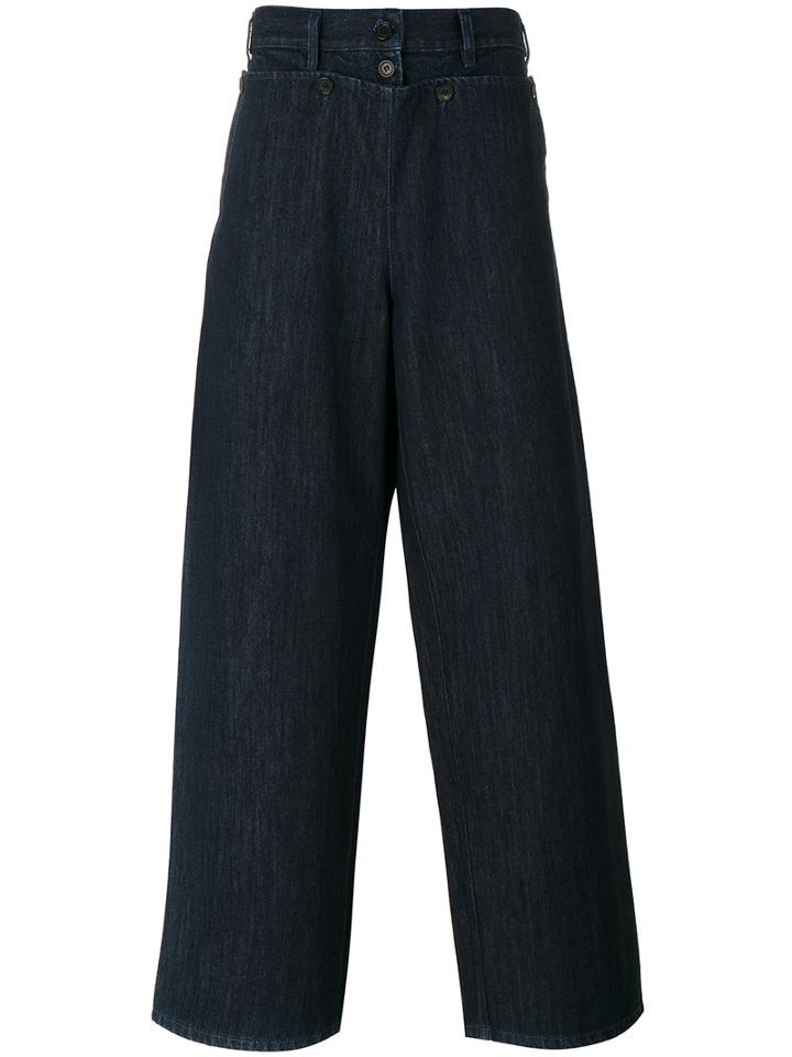 Société Anonyme - Denim 'montauk' Trousers - Unisex - Cotton - Xl, Blue, Cotton