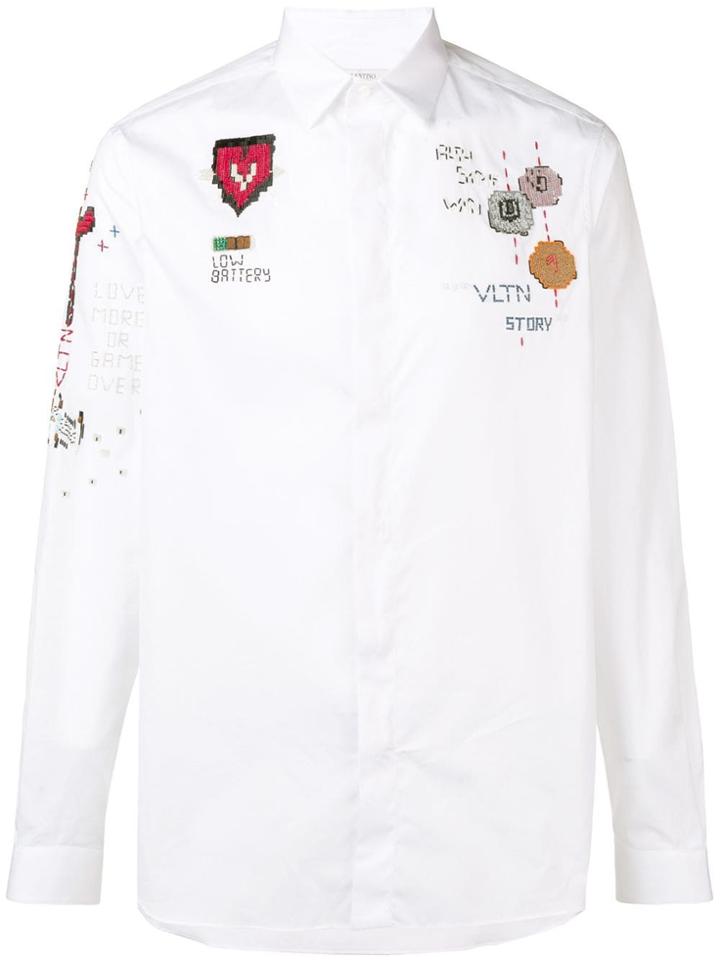 Valentino Beaded Shirt - White