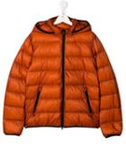 Herno Kids Teen Hooded Puffer Jacket - Orange