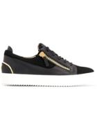 Giuseppe Zanotti Design Zipped Low Top Sneakers - Black