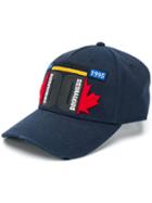 Dsquared2 Canada Embroidered Baseball Cap - Blue