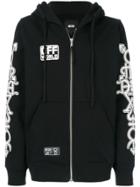 Ktz Masonic Print Hooded Sweatshirt - Black