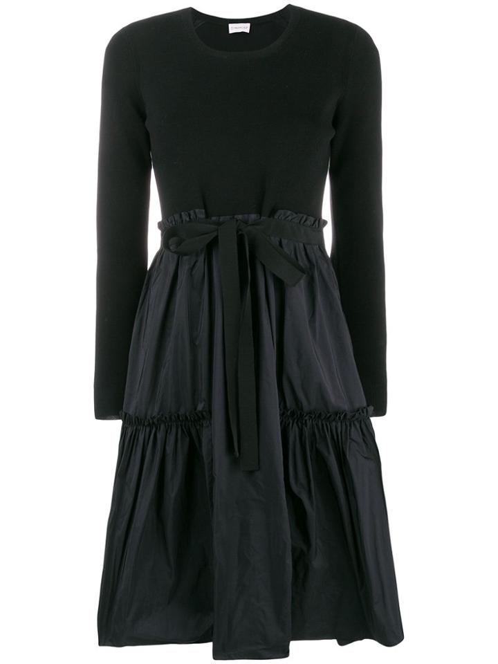 Moncler Midi Skater Dress - Black